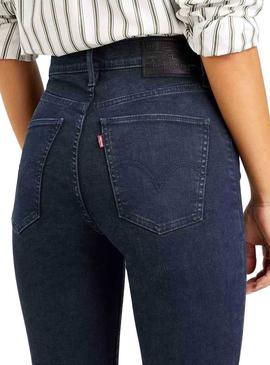 Pantalón Vaquero Levis Mile High Azul Marino Mujer