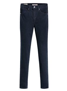 Pantalón Vaquero Levis Mile High Azul Marino Mujer