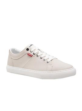 Zapatillas Levis Woodward Beige Para Hombre