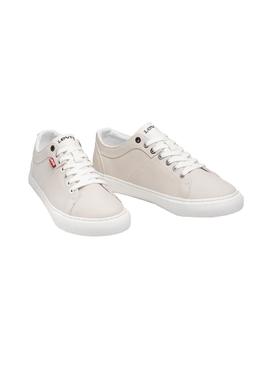 Zapatillas Levis Woodward Beige Para Hombre