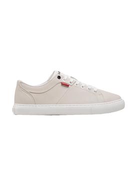 Zapatillas Levis Woodward Beige Para Hombre