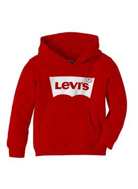 Sudadera Levis Batsweat Roja Para Niño