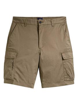 Bermuda Dockers Tech Cargo Marrón Para Hombre