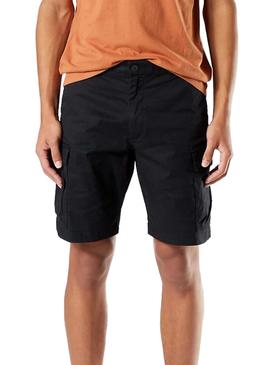 Bermuda Dockers Tech Cargo Negro Para Hombre