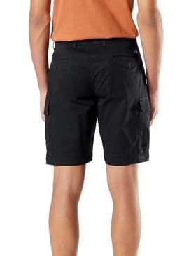 Bermuda Dockers Tech Cargo Negro Para Hombre