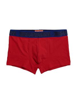 Calzoncillos Superdry Trunk Azul y Rojo Hombre