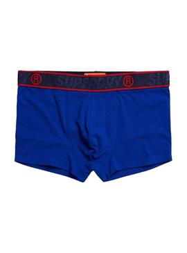 Calzoncillos Superdry Trunk Azul y Rojo Hombre