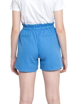 Short Pepe Jeans Nell Azul Claro Para Mujer