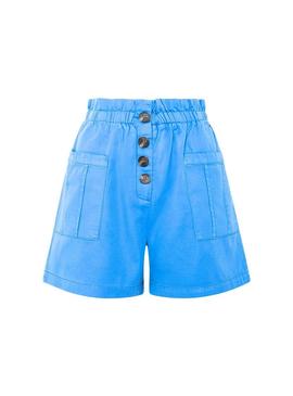 Short Pepe Jeans Nell Azul Claro Para Mujer