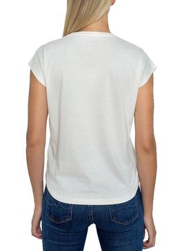 Camiseta Pepe Jeans Carol Blanco Para Mujer