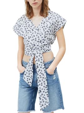 Blusa Pepe Jeans Italina Blanco Para Mujer