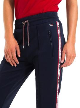 Pantalon Tommy Jeans Tracksuit Marino Mujer