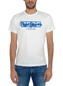 Camiseta Pepe Jeans Godric Blanco Para Hombre