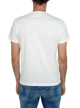 Camiseta Pepe Jeans Godric Blanco Para Hombre