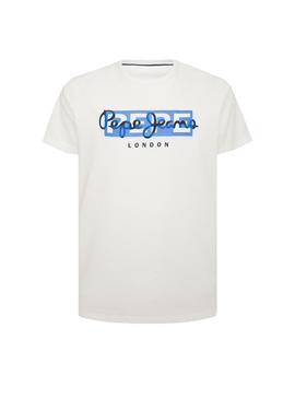 Camiseta Pepe Jeans Godric Blanco Para Hombre