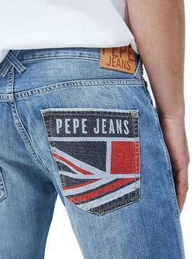 Bermuda Pepe Jeans Stanley Azul Claro Para Hombre