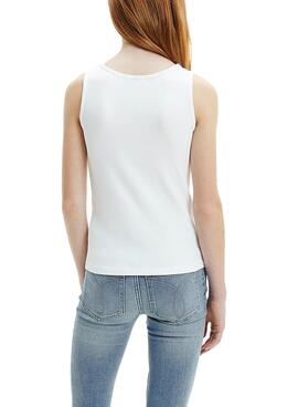 Camiseta Calvin Klein Repeat Blanco Para Niña