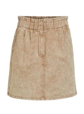 Falda Vila Viscarlett Beige Para Mujer