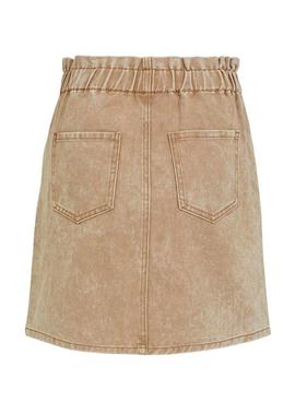 Falda Vila Viscarlett Beige Para Mujer