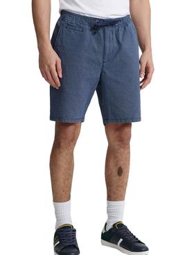 Bermuda Superdry Sunscroched Azul Para Hombre