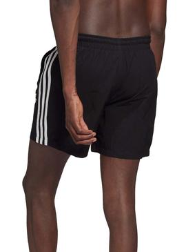 Bañador Adidas 3 Stripe Negro Para Hombre