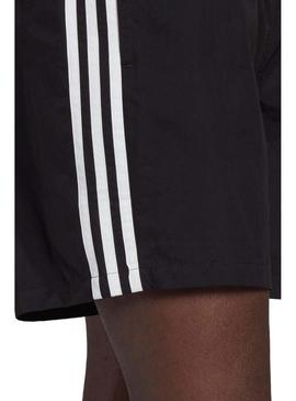 Bañador Adidas 3 Stripe Negro Para Hombre