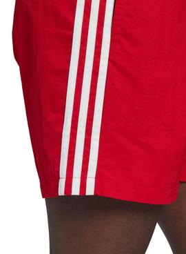 Bañador Adidas 3 Stripe Rojo Para Hombre