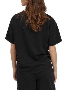 Camiseta Vila Vinami Negro Para Mujer