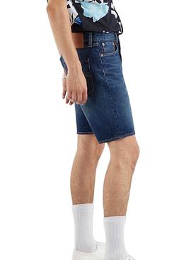 Bermuda Levis 501 Hemmed Azul Para Hombre