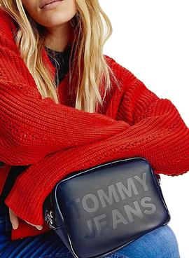 Bolso Tommy Jeans Camera Bag Marino Para Mujer