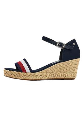 Sandalias Tommy Hilfiger Shimmery Marino Mujer