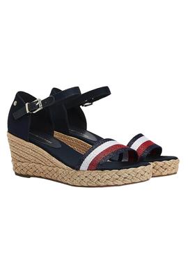 Sandalias Tommy Hilfiger Shimmery Marino Mujer