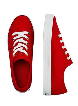 Zapatillas Tommy Hilfiger Essential Rojo Mujer