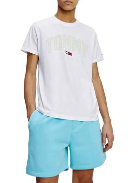 Camiseta Tommy Jeans Shadow Blanco Para Hombre