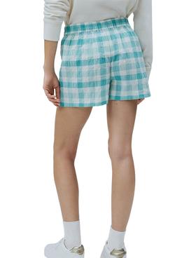Bermuda Pepe Jeans Clarice Azul Para Mujer
