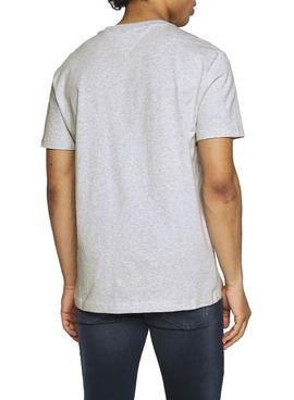 Camiseta Tommy Jeans Timeless Gris Para Hombre