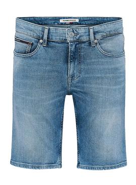 Bermuda Tommy Jeans Scanton Azul Para Hombre 