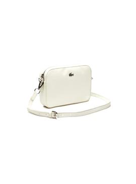 Bolso Lacoste Square Crossover Crudo Mujer