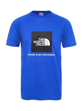 Camiseta The North Face Rag Box Azul Para Hombre