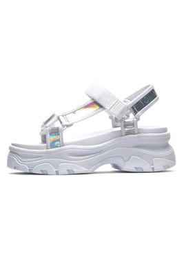 Sandalias Tommy Hilfiger Iridescent Blanco Mujer