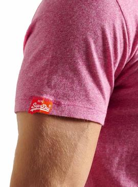 Camiseta Superdry Ol Vintage Rosa Para Hombre