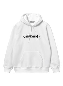 Sudadera Carhartt Hooded Sweat Blanco Hombre