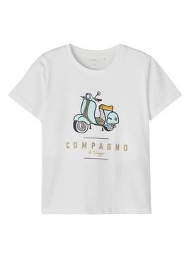 Camiseta Name It Hadwin Blanco Para Niño