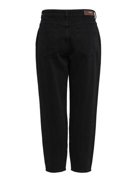 Pantalon Vaquero Only Verna Balloon Negro Mujer