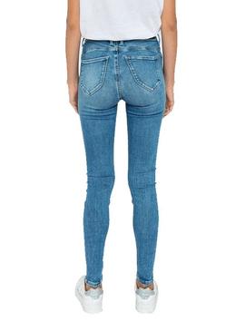 Pantalón Vaquero Pepe Jeans Zoe Azul Para Mujer