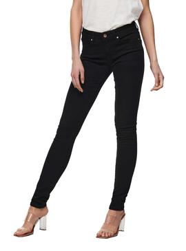 Pantalón Vaquero Only Anne Life Negro Para Mujer