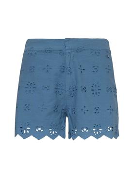 Short Pepe Jeans Nora Azul Para Mujer