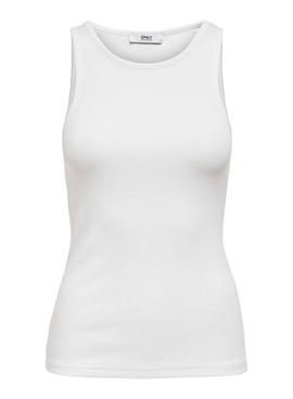 Camiseta Only Kenya Life Blanca Para Mujer