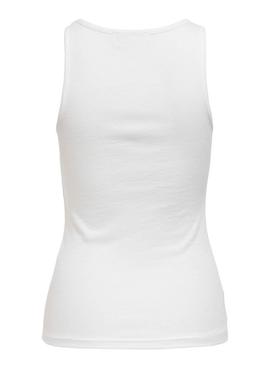 Camiseta Only Kenya Life Blanca Para Mujer