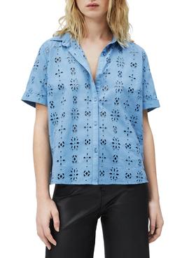 Camisa Pepe Jeans Lara Azul Para Mujer